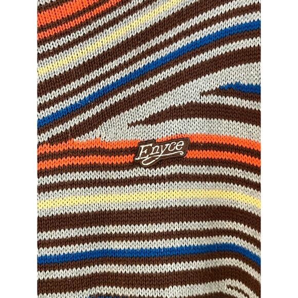 🔥 RARE Vintage Enyce Knit Sweater Striped Y2K 90s Streetwear Hip Hop Retro 3XL - Picture 3 of 5